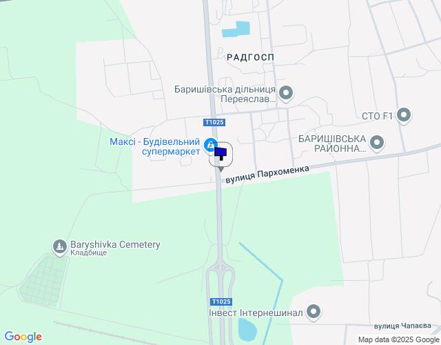 Билборд/Щит, Барышевка, вул. Пархоменка / Софіївська (навпроти АЗС)