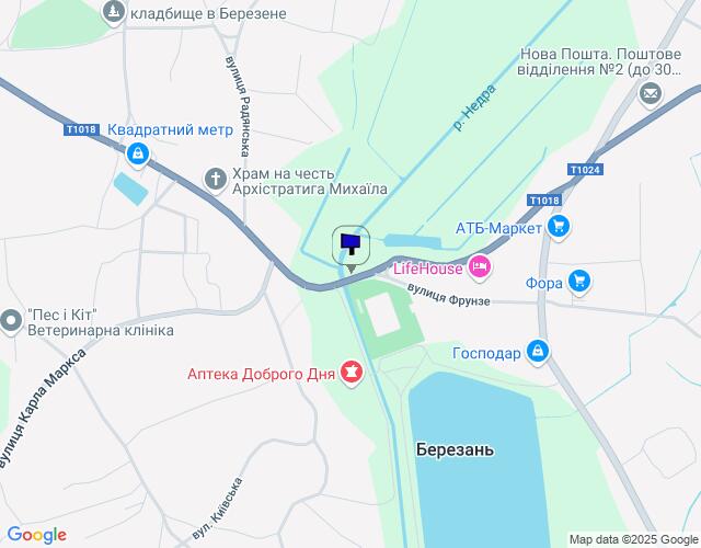 Билборд/Щит, Березань, на розі вулиць Фрунзе та Гагаріна / Героїв Небесної Сотні та Гагаріна (Центр).