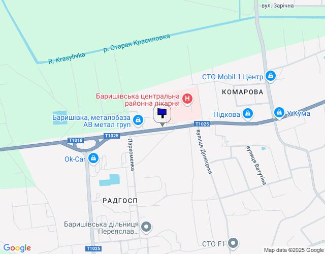 Билборд/Щит, Барышевка, вул. Леніна, 128 / Тисменицької - Микитинецької (ЦРЛ)