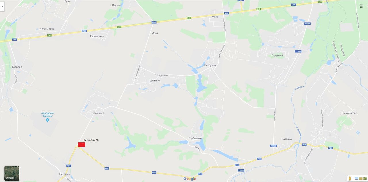 Білборд/Щит, Траси, Киев-Ясногородка-Бышев 22 км.450 м.