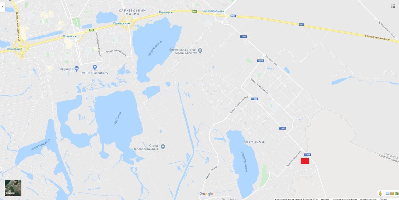 Білборд/Щит, Київ, Бортничи ,напротив ул.семьи Рудинских 0 . 300 (А)