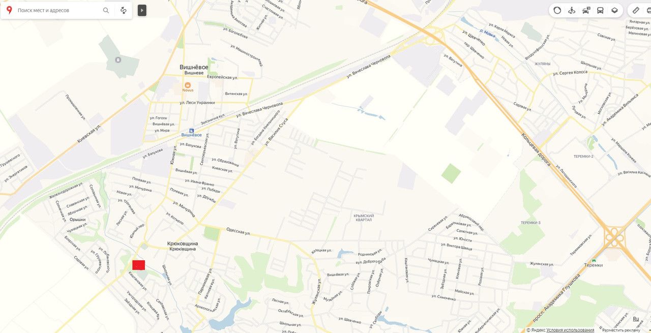 Билборд/Щит, Крюковщина, Киев-село Крюковщина,ул.Черновола (В)