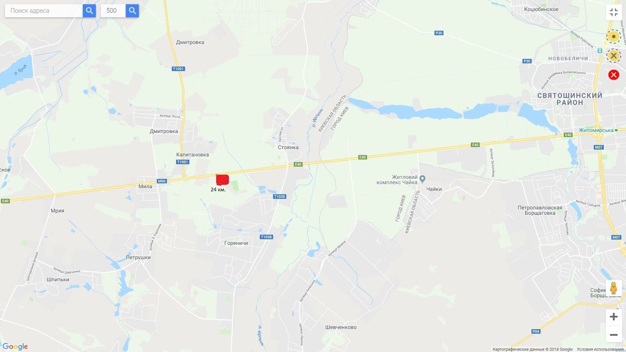 Білборд/Щит, Траси, М-06 Киев-Житомир 24 км 000 м