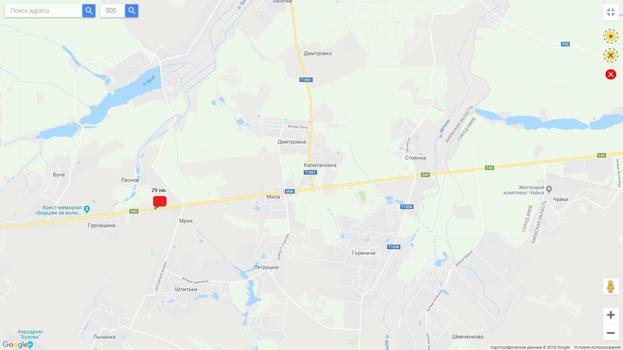 Білборд/Щит, Траси, М-06 Киев-Житомир 29 км 000 м