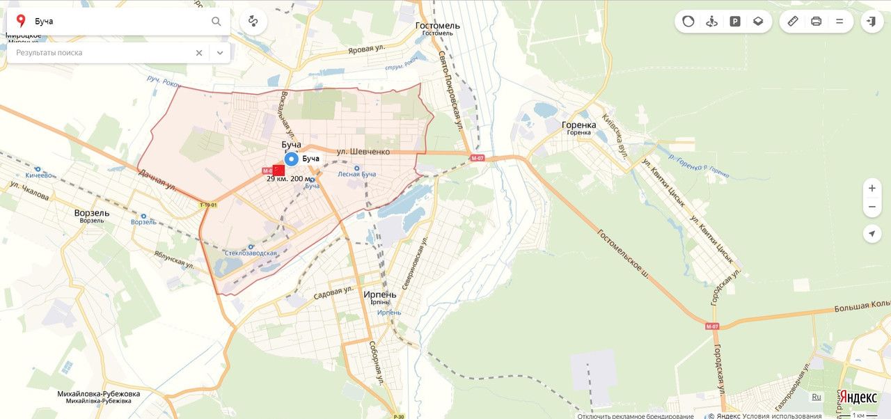 Білборд/Щит, Траси, М-07 Киев-Буча-Ворзель-Ковель 29 км. 200 м. (Б)