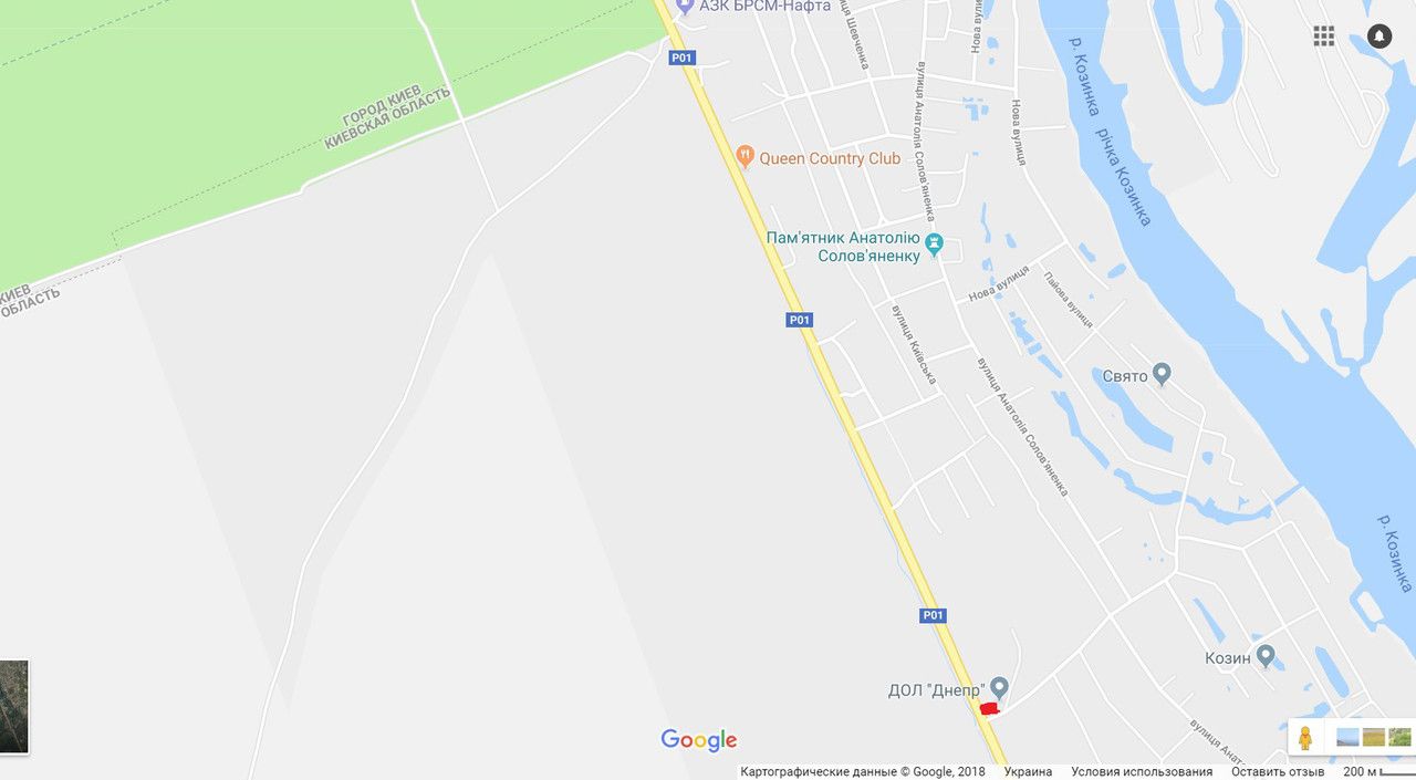 Білборд/Щит, Траси, Р-01 Обухов-Конча Заспа-Киев 31 км.800 м.(А)