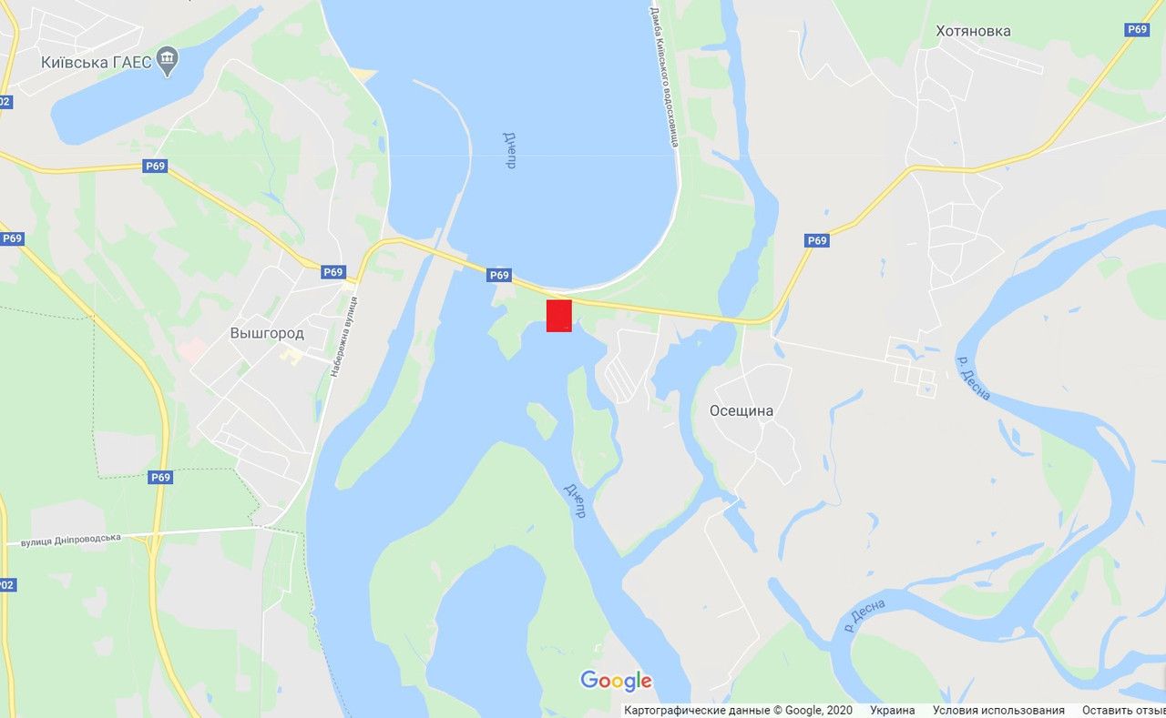 Билборд/Щит, Вышгород, (ГЭС)Киев-Вышгород-Хотяновка