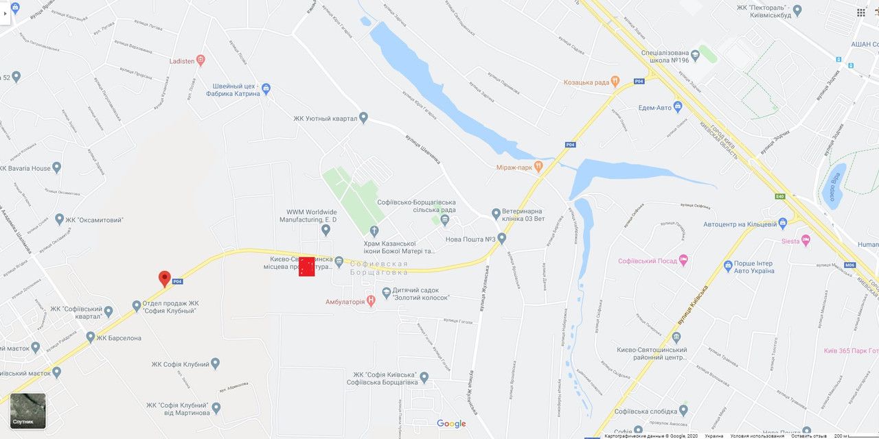 Білборд/Щит, Траси, Софиевская Борщаговка,направление из Киева 2 км 000 м.от Окружной дороги