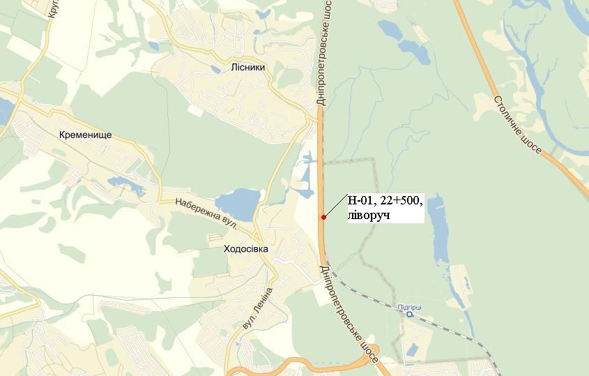 Білборд/Щит, Траси, Н-01 Новообуховская трасса 22 км 500 м