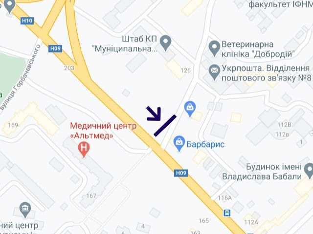 Билборд/Щит, Ивано-Франковск, Галицька-120а