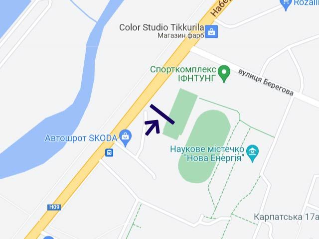 Билборд/Щит, Ивано-Франковск, Пасічанська 36 (інст.Нафти і Газу)