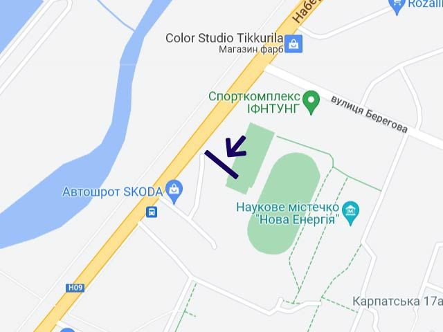 Билборд/Щит, Ивано-Франковск, Пасічанська 36 (інст.Нафти і Газу)