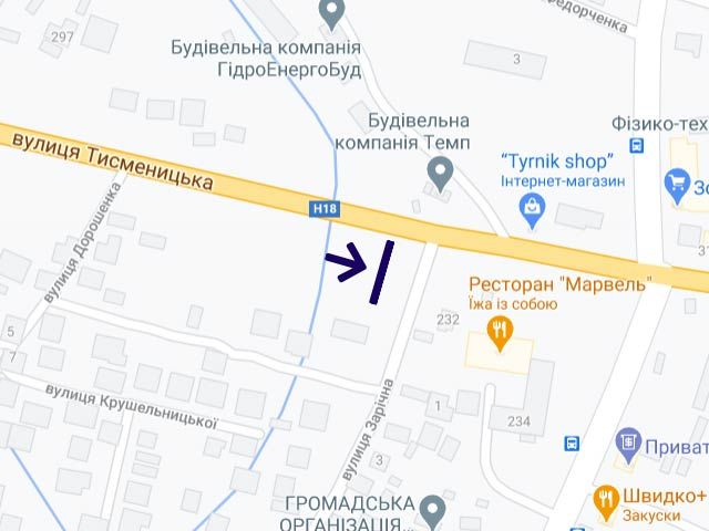 Билборд/Щит, Ивано-Франковск, Тисменецька-232