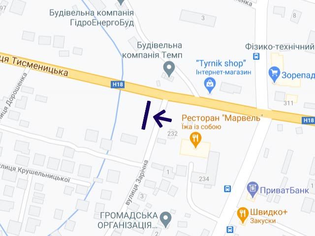 Билборд/Щит, Ивано-Франковск, Тисменецька-232