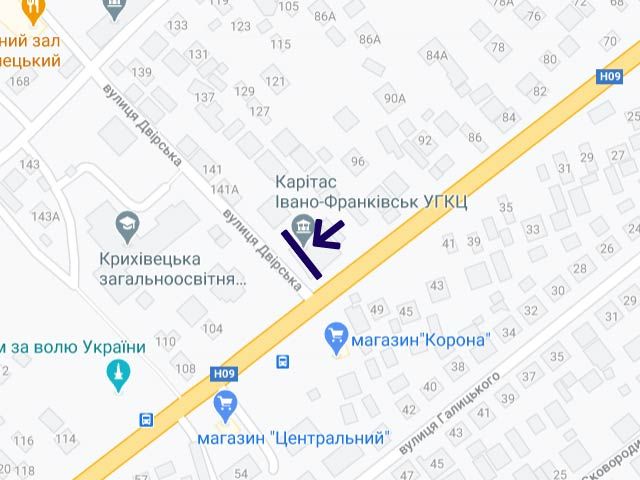 Билборд/Щит, Ивано-Франковск, Крихівецька 104
