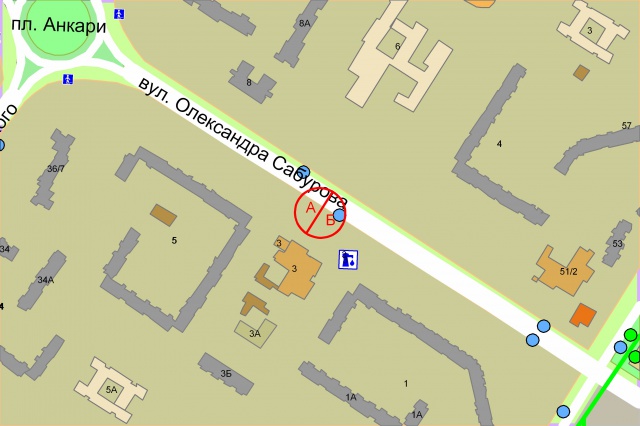 Ролер/Призматрон, Київ, Сержа Лифаря (Сабурова), 3 (рух від площі Анкари)