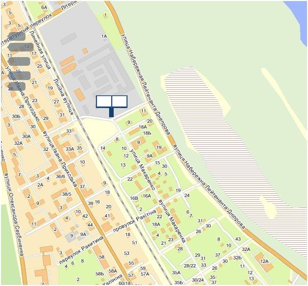 Билборд/Щит, Кременчуг, ул. Макаренко, в сторону Крюковского моста левая сторона