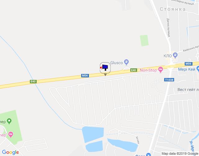 Билборд/Щит, Трассы, с. Стоянка, траса М-06 "Київ-Чоп" (Житомир), км 22+450 ліво, в'їзд в с. Стоянка, 250м до АЗС WOG