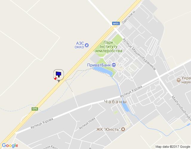 Билборд/Щит, Трассы, с. Чабани, траса М-05 Київ-Одеса, км 15+880 право, за 500м до АЗС ОККО, через 450м після АЗС Marshal