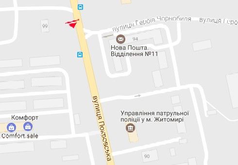 Билборд/Щит, Житомир, Покровська вул. (Щорса вул.), 99а