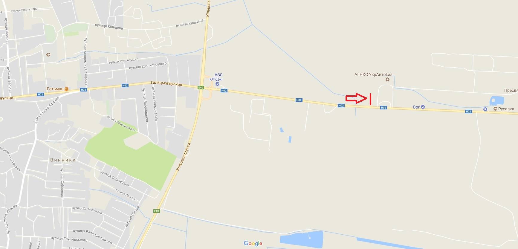 Білборд/Щит, Траси, Н-02 Львів-Тернопіль, км. 12+600, ліворуч, з Винників в сторону Тернополя (нижній)