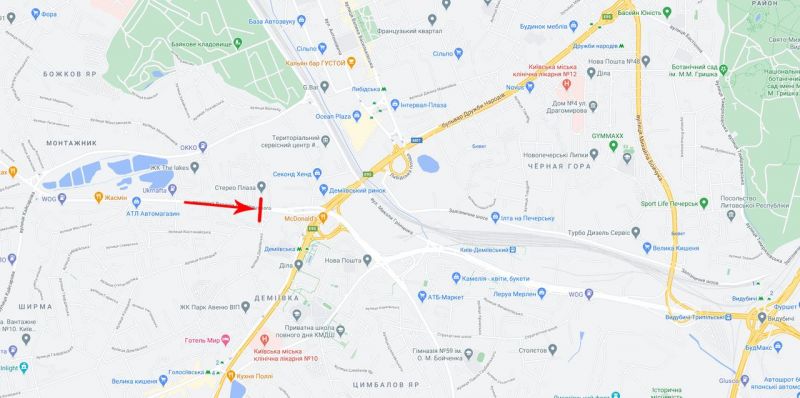 Арка/Реклама на мостах, Киев, Лобановського пр-т до Деміївської пл.