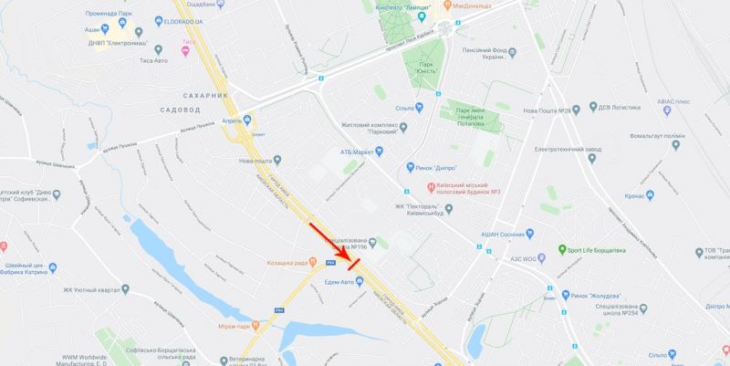 Суперсайт/Мегаборд, Київ, Кільцева дорога 17, навпроти ринок Борщагівський, від Перемоги пр-т, ст.м. Академмістечко