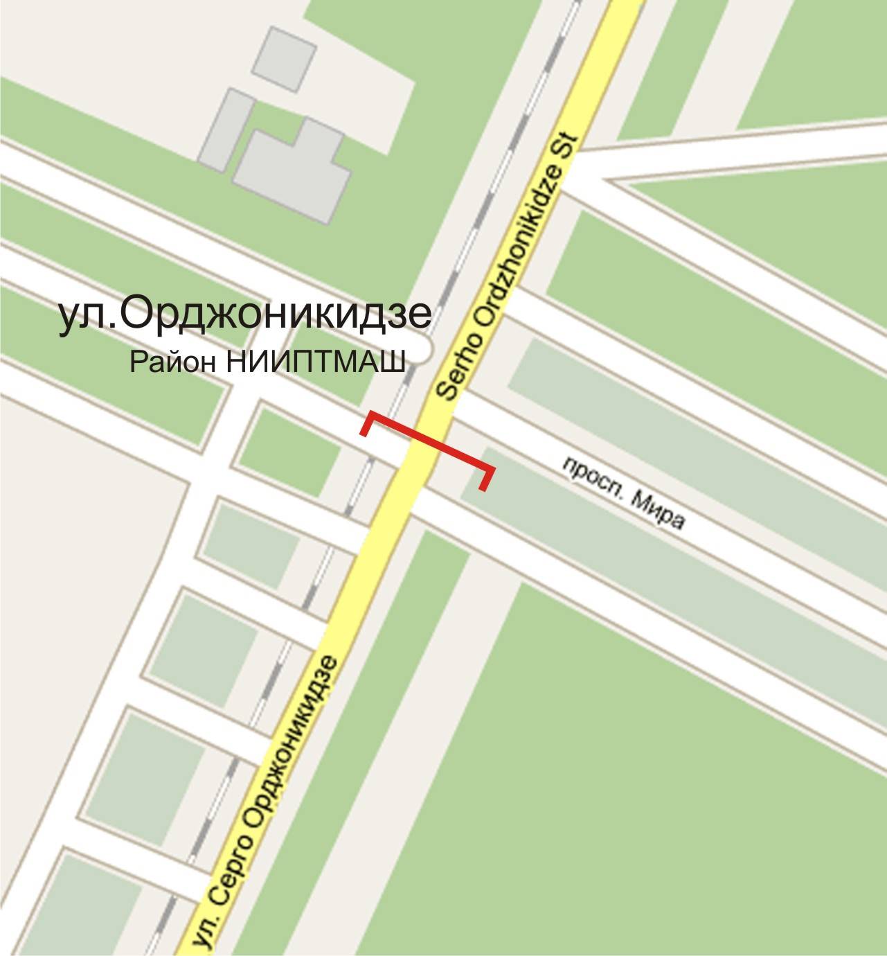 Билборд/Щит, Краматорск, ул. Орджоникидзе, р-н здания № 10 (НИИПТМАШ)