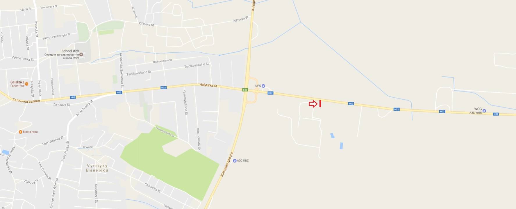 Білборд/Щит, Траси, Н-02 Львів-Тернопіль, км 11+800, праворуч, з Винників в сторону Тернополя