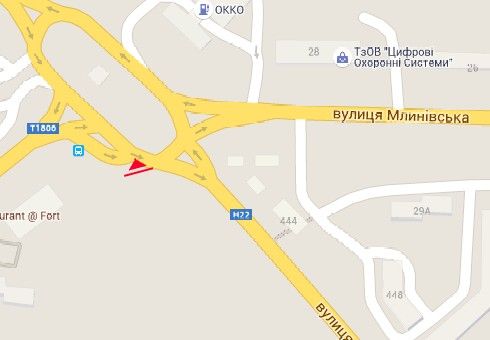 Билборд/Щит, Ровно, Соборна вул., в`їзд зі сторони Луцька