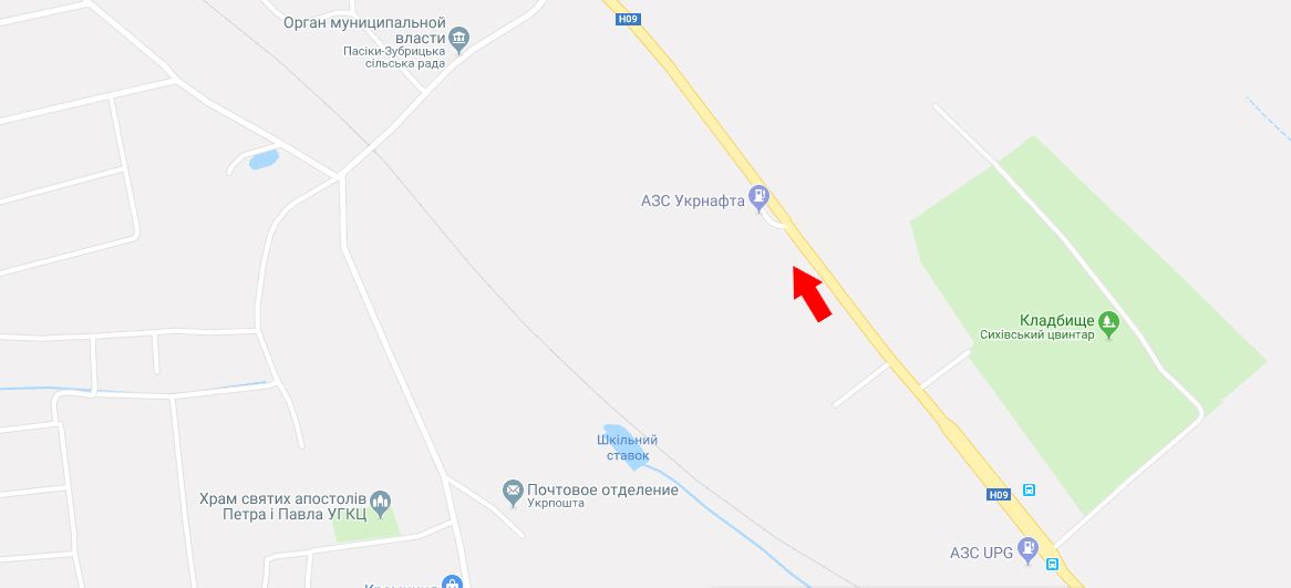Билборд/Щит, Львов, В'їзд в місто, Сихівське кладовище,Автодорога Н-09 Мукачево-Рахів-Богородчани-Івано-Франківськ-Рогатин-Бібрка-Львів, км 437+770 ліворуч