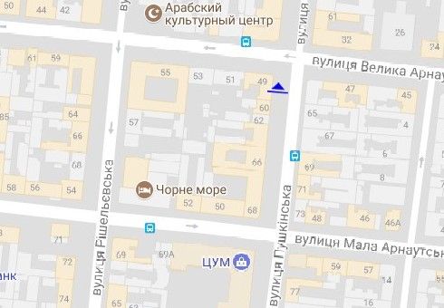 Скрол/Сітіборд, Одеса, Пушкінська вул., 60 - Велика Арнаутська вул.