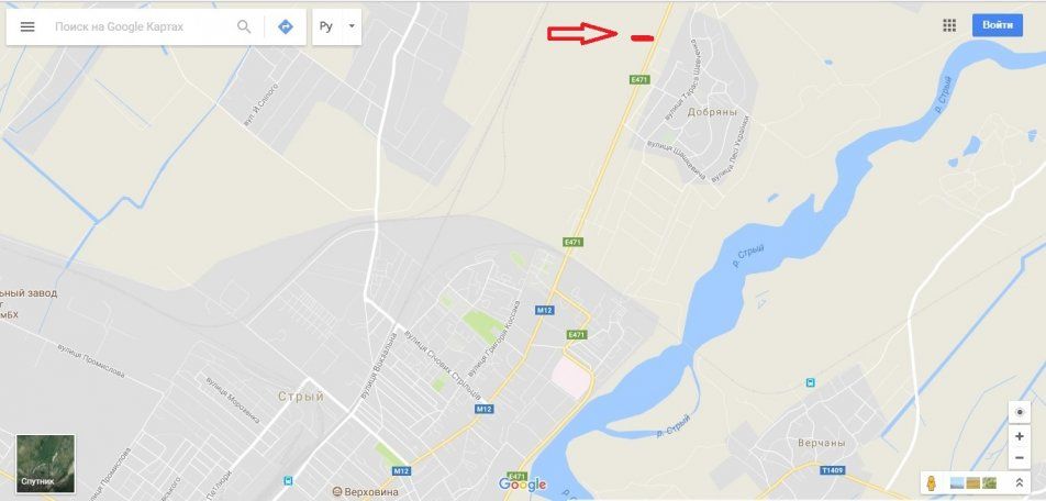 Билборд/Щит, Стрый, м.Стрий, в'зд у місто