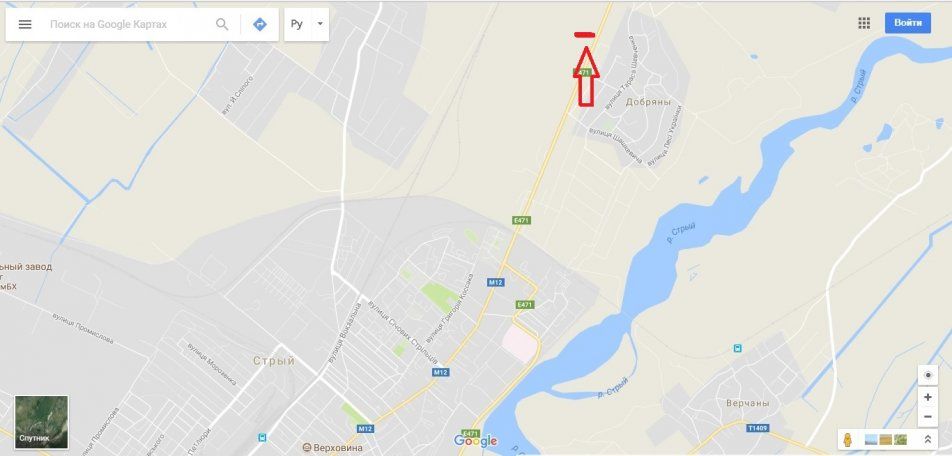 Билборд/Щит, Стрый, м.Стрий, виїзд з міста