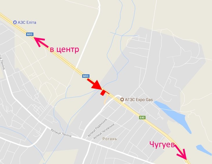 Білборд/Щит, Траси, Пр-т Героїв Харкова - Ростовська траса-сел. Рогань-1-виїзд із міста