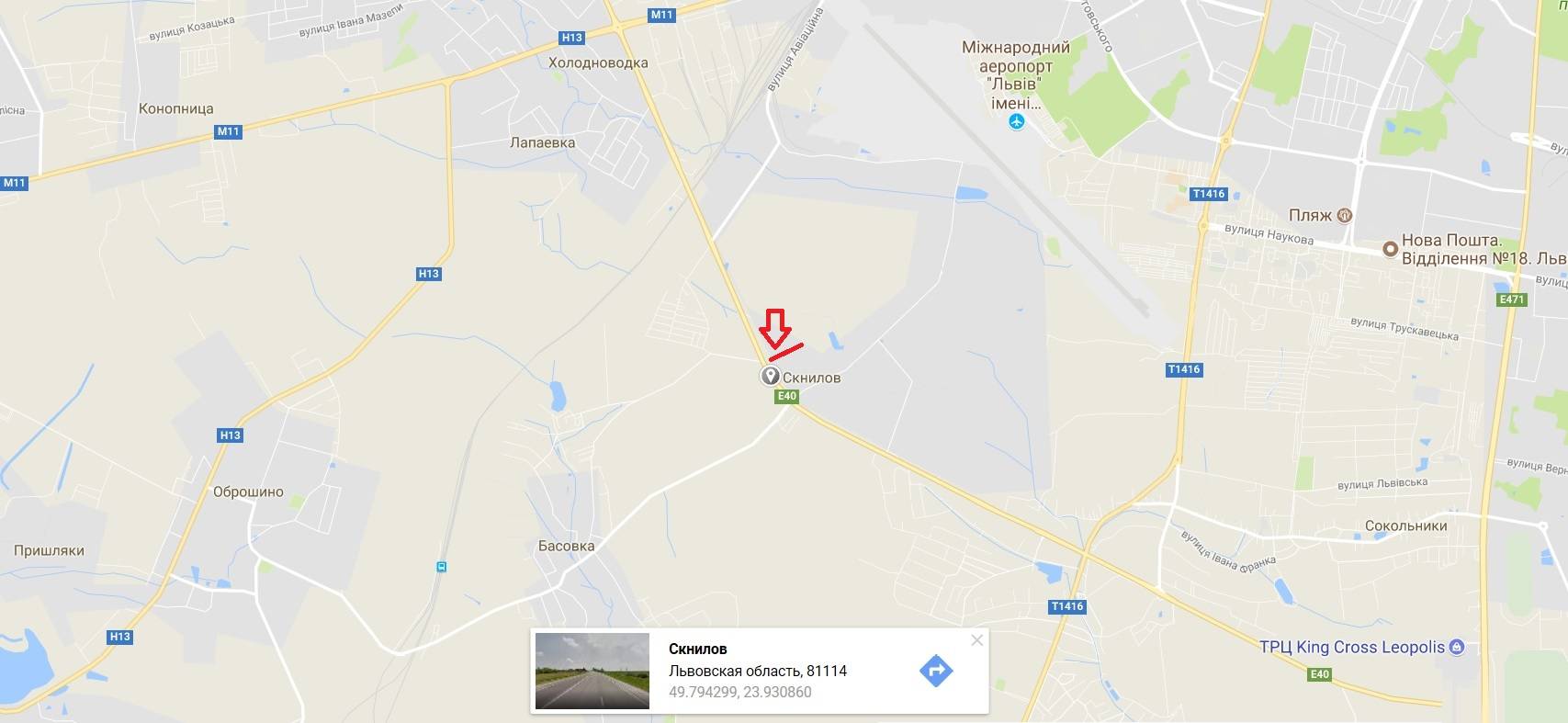 Билборд/Щит, Трассы, М-10 Західний обхід м. Львова , км 8+600, ліворуч, біля Trans Service-1 в сторону ТРЦ King Cross Leopolis