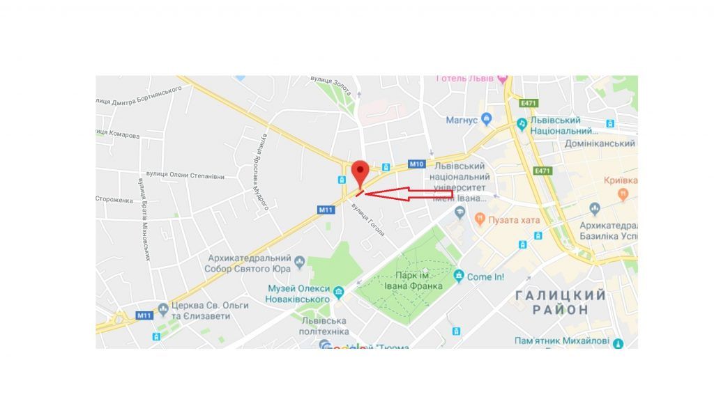 Реклама на остановках, Львов, вул.Городоцька Церква святої Анни (зупинка гр.транспорту)