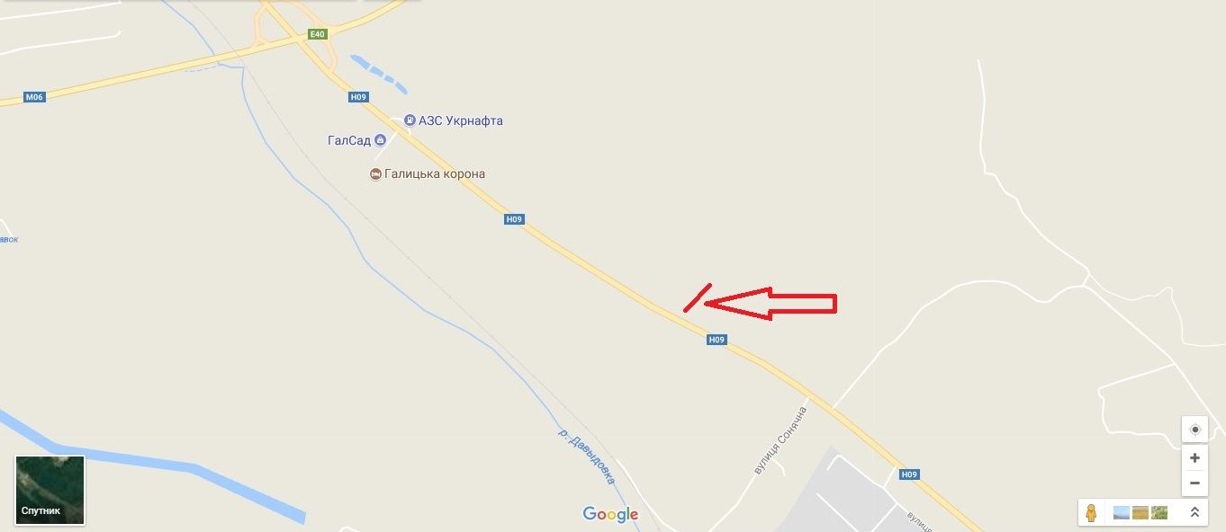 Білборд/Щит, Траси, Н-09 Мукачеве-Львів, км 435+600, ліворуч (с.Давидів, ТОВ Галсад)