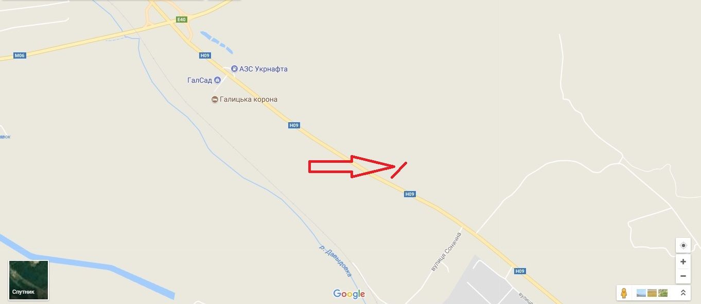 Білборд/Щит, Траси, Н-09 Мукачеве-Львів, км 435+600, ліворуч (с.Давидів, ТОВ Галсад)