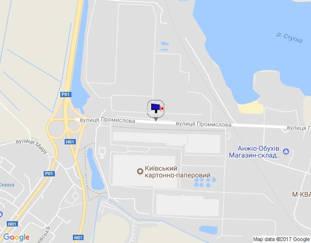 Білборд/Щит, Обухів, м. Обухів, вул. Промислова, 1, навпроти Київського картонно-паперового комбінату
