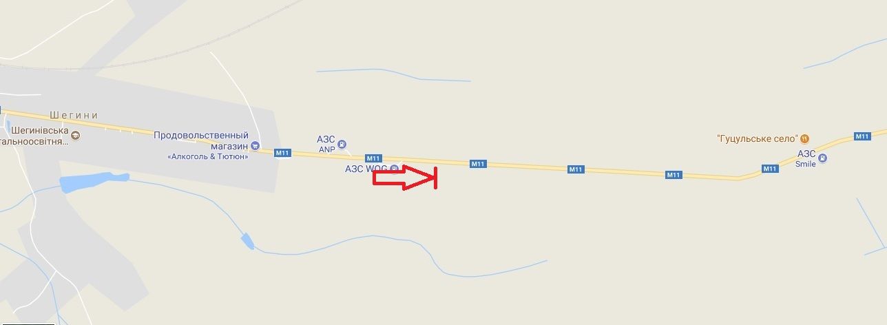 Білборд/Щит, Траси, М 11 Львів-Шегині, км 76+900, ліворуч