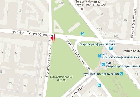 Билборд/Щит, Одесса, Розумовська вул. - Прохоровський сквер