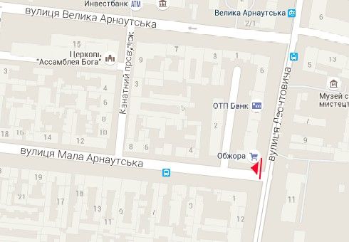Скрол/Сітіборд, Одеса, М. Арнаутська вул., 2 - Леонтовича (Бєлінського) вул.