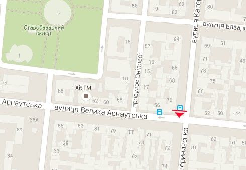 Скролл/Ситиборд, Одесса, Катерининська вул., 70 - В. Арнаутська вул.