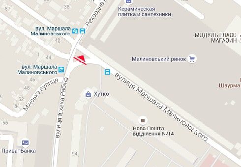 Билборд/Щит, Одесса, Іцхака Рабіна вул. - Малиновського вул., 71
