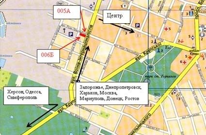 Билборд/Щит, Мелитополь, вул. Воїнів-Інтернаціоналістів перехрестя з                              вул. Ярослава Мудрого, магістраль
