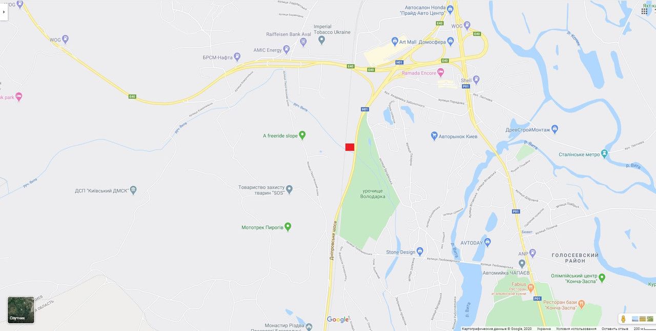 Білборд/Щит, Київ, Въезд в Киев с Н-01,до КП ГАИ 700 м.