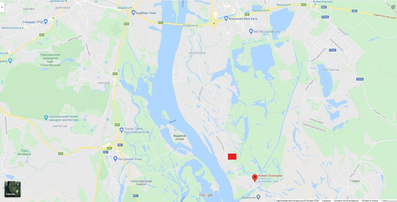 Білборд/Щит, Київ, Осокорки,ул.Центральная напротив ул.Солнечной,в направлении Золоче,Вишенки 2 км. 300 м.(Б)