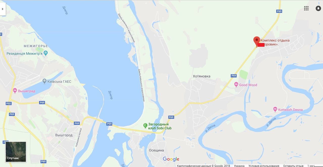 Билборд/Щит, Вышгород, Десна-Новоселки-Вышгород,возле ресторана Боровик (Б)
