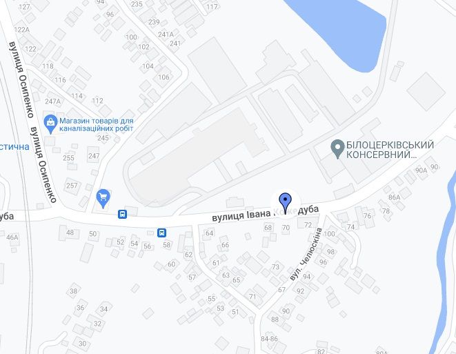 Білборд/Щит, Біла Церква, Вул. Петра Запорожця, 70 (консервний з-д)